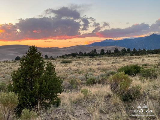 Sunset over Great Sand Dunes National Park