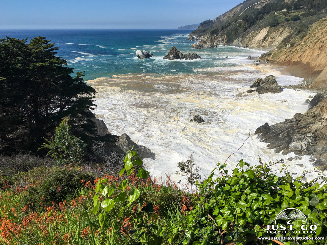 View of the Pacific Ocean from julia pfeiffer burns state park