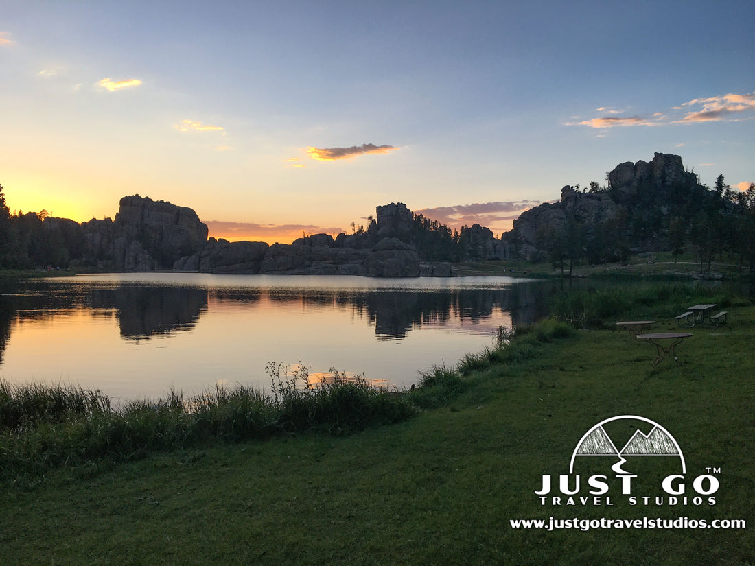 Sylvan Lake at Sunset in Custer State Park