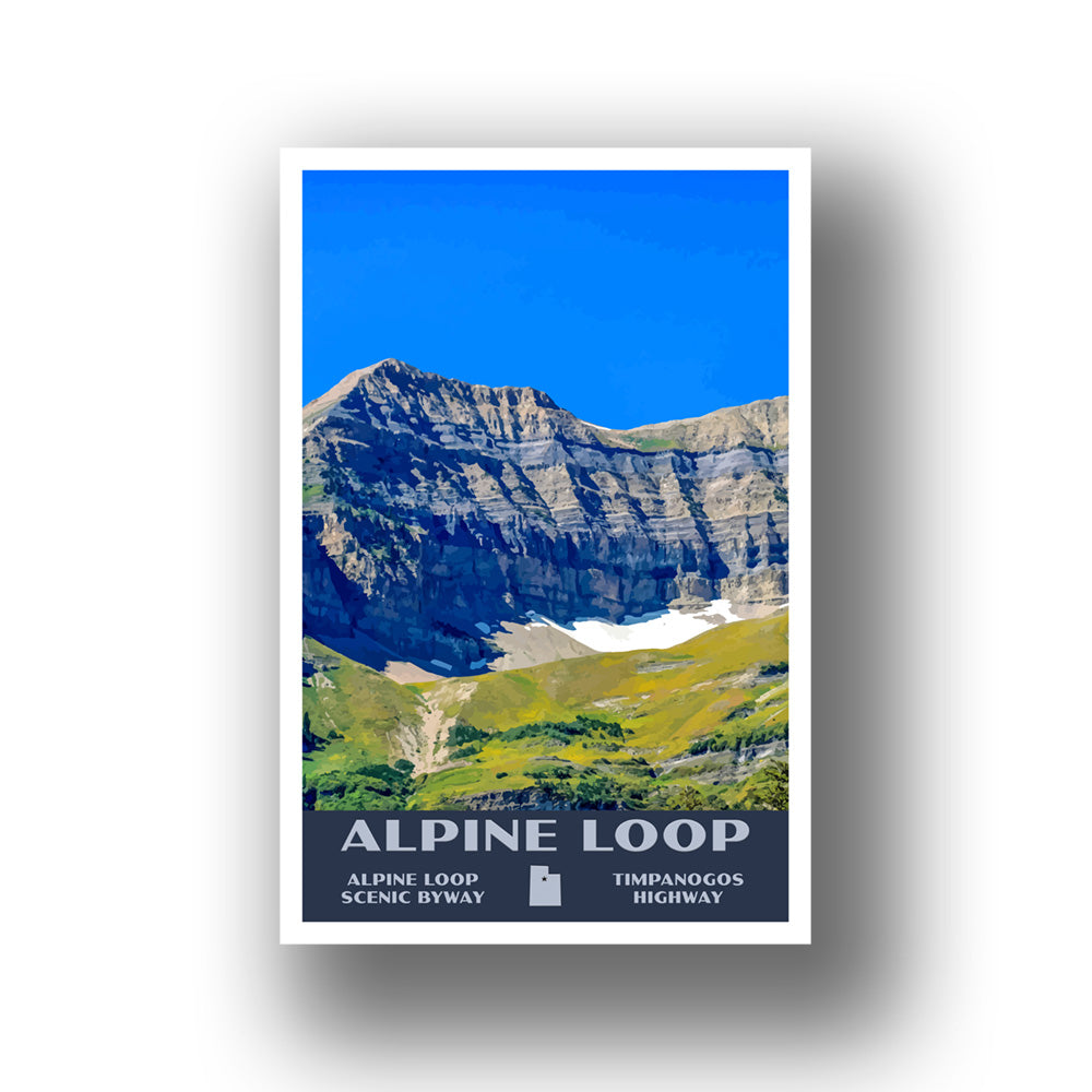 Alpine Loop Poster-WPA (Mountain View) (Utah State)
