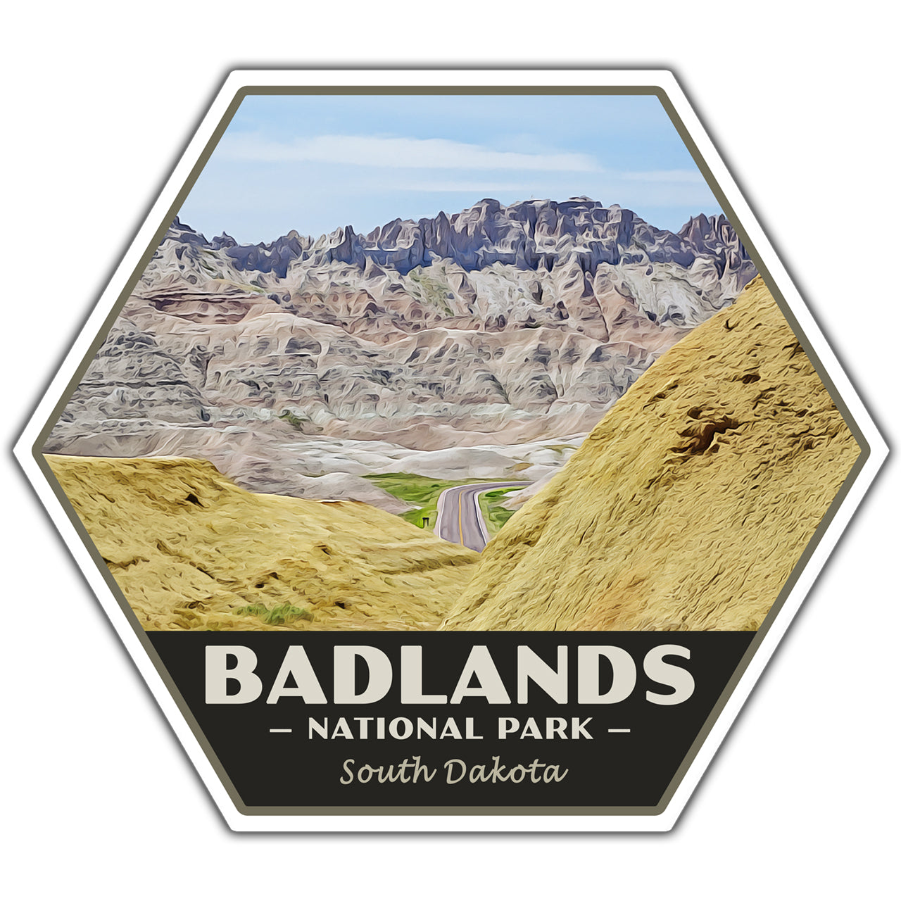 badlands national park sticker