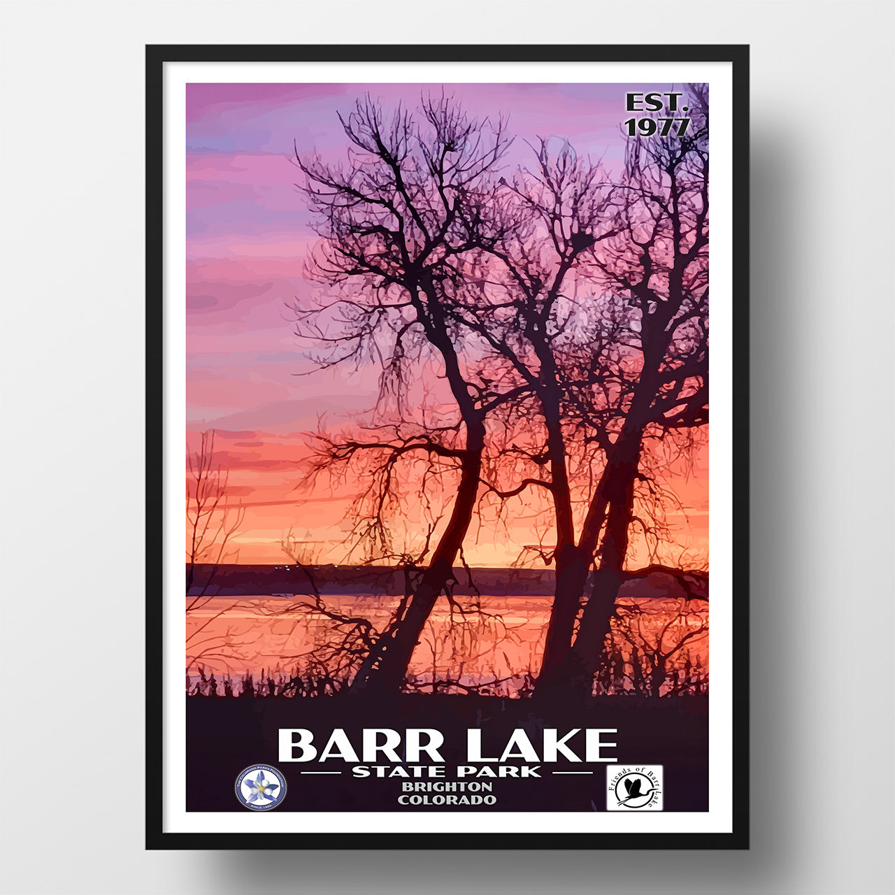 barr lake state park poster