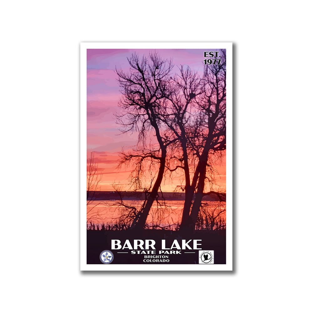 Barr Lake State Park Poster - WPA (Sunset) - CPF / FOBL