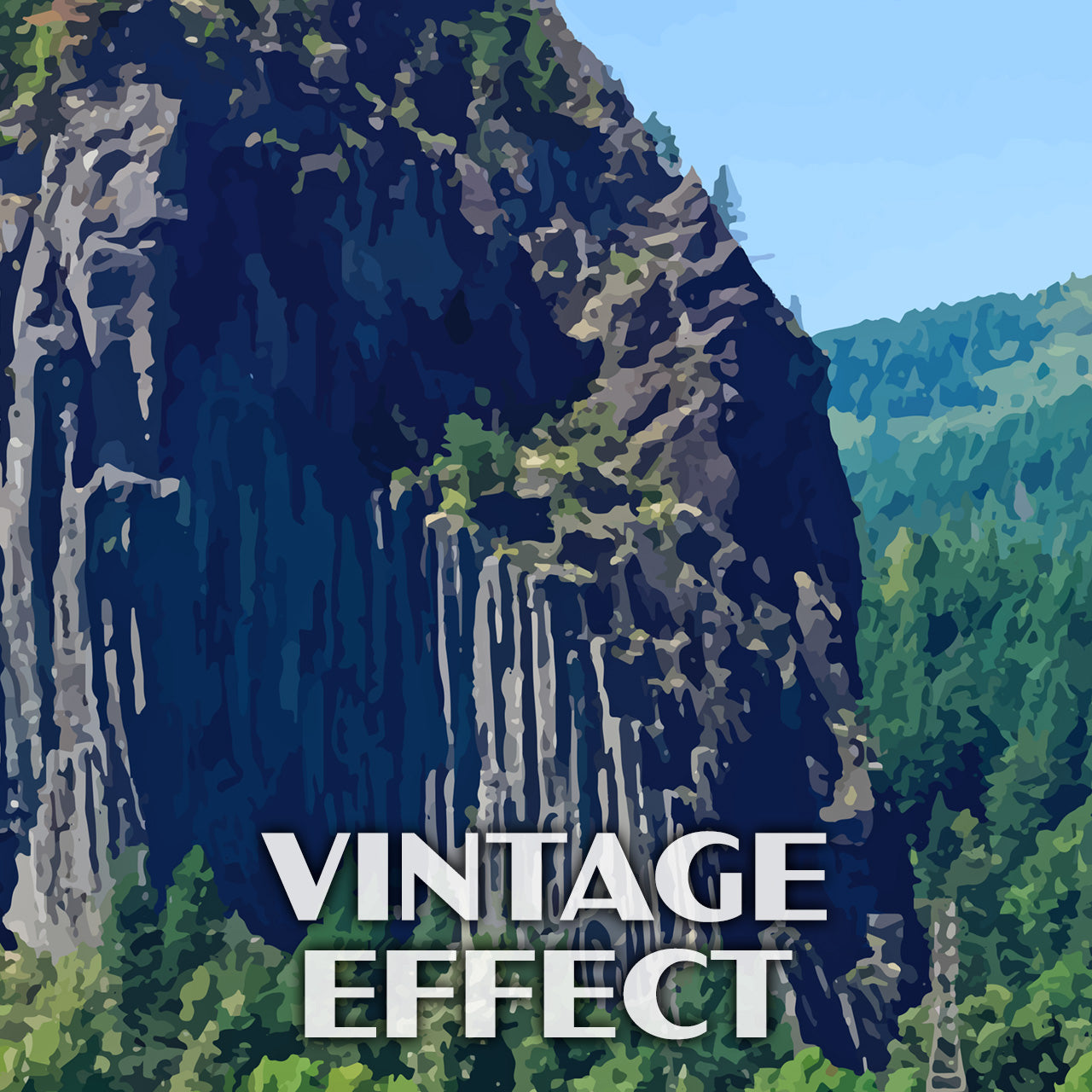 Beacon Rock State Park Poster-WPA (Beacon Rock)