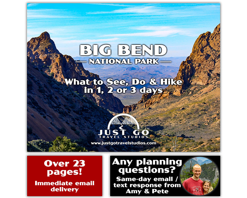 Big Bend National Park Itinerary (Digital Download)