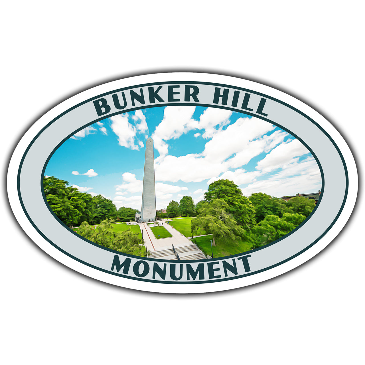 bunker hill monument sticker