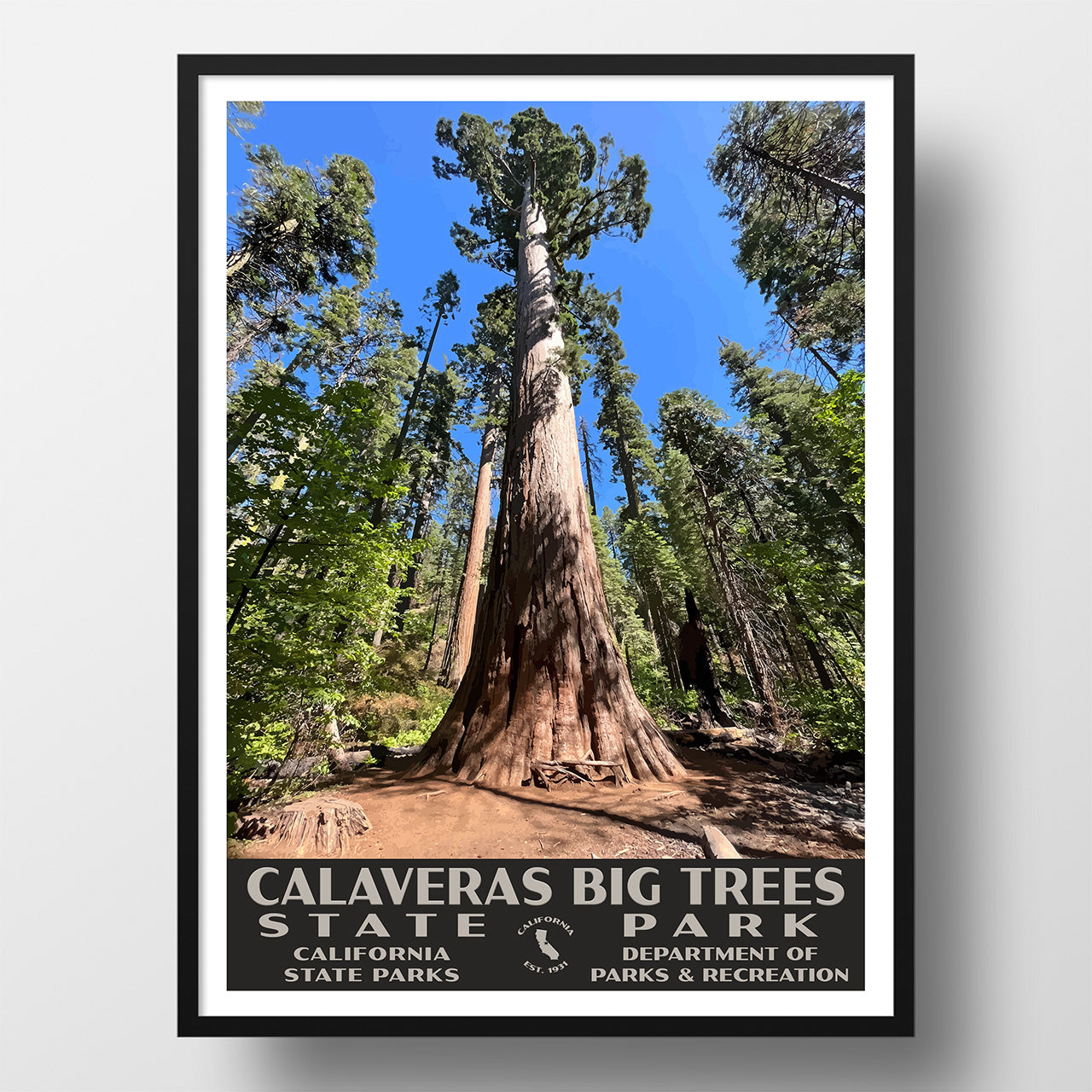 Calaveras Big Trees State Park Poster-WPA (Giant Sequoias) – Just