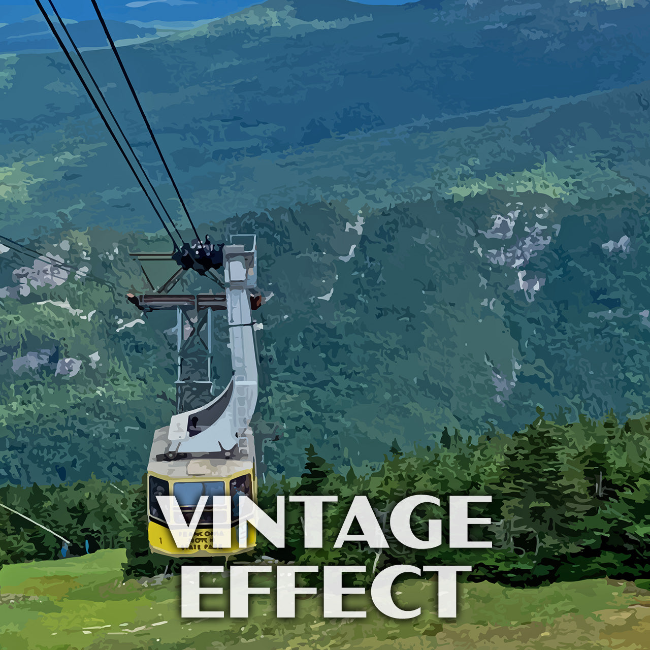 Cannon Mountain Poster-WPA (Aerial Tramway) (New Hampshire State)