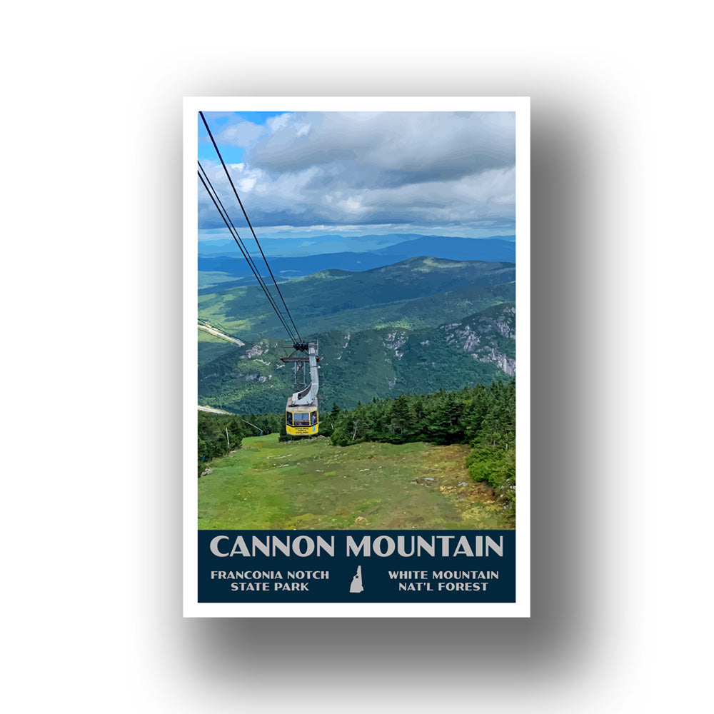 Cannon Mountain Poster-WPA (Aerial Tramway) (New Hampshire State)