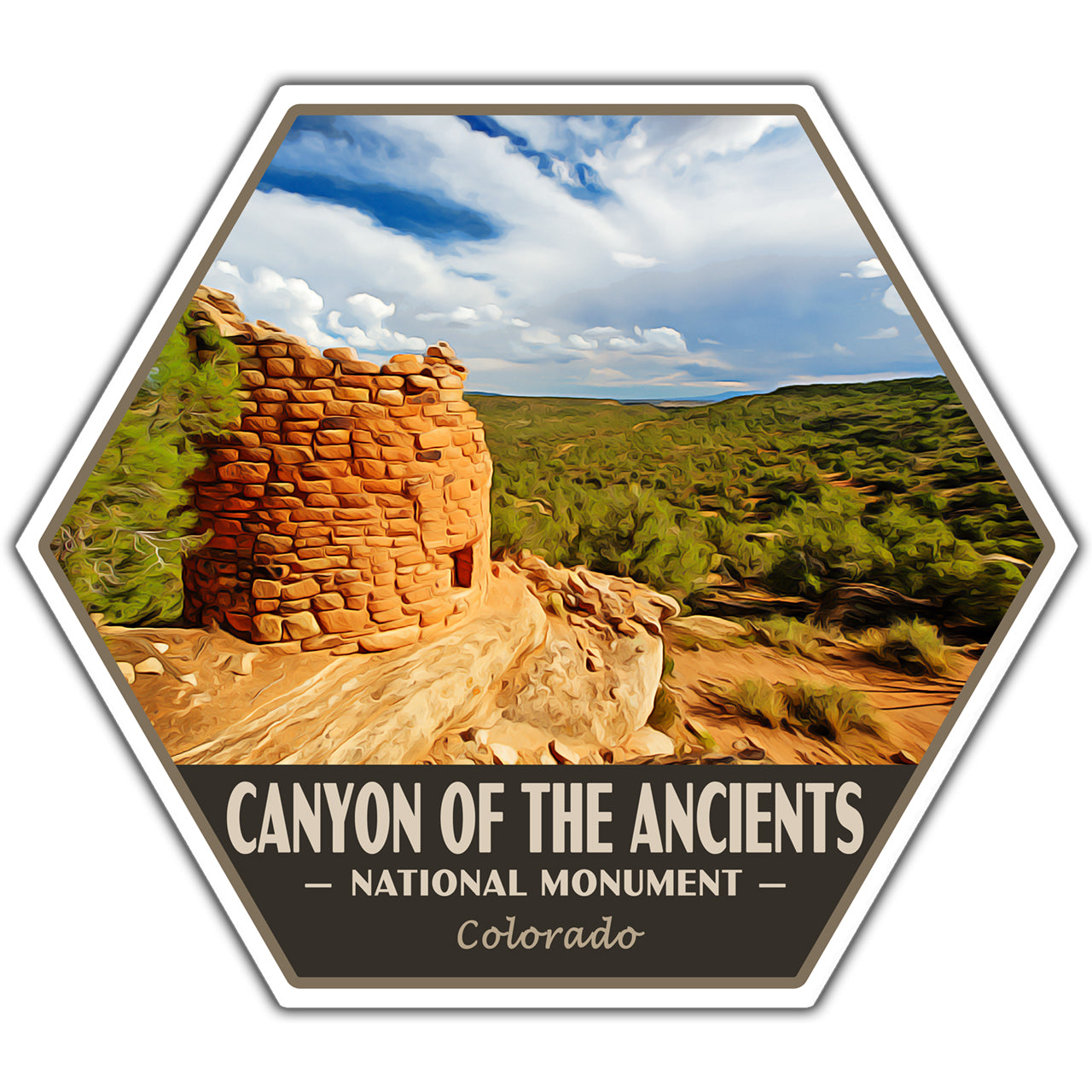 Canyon of the Ancients national monument sticker