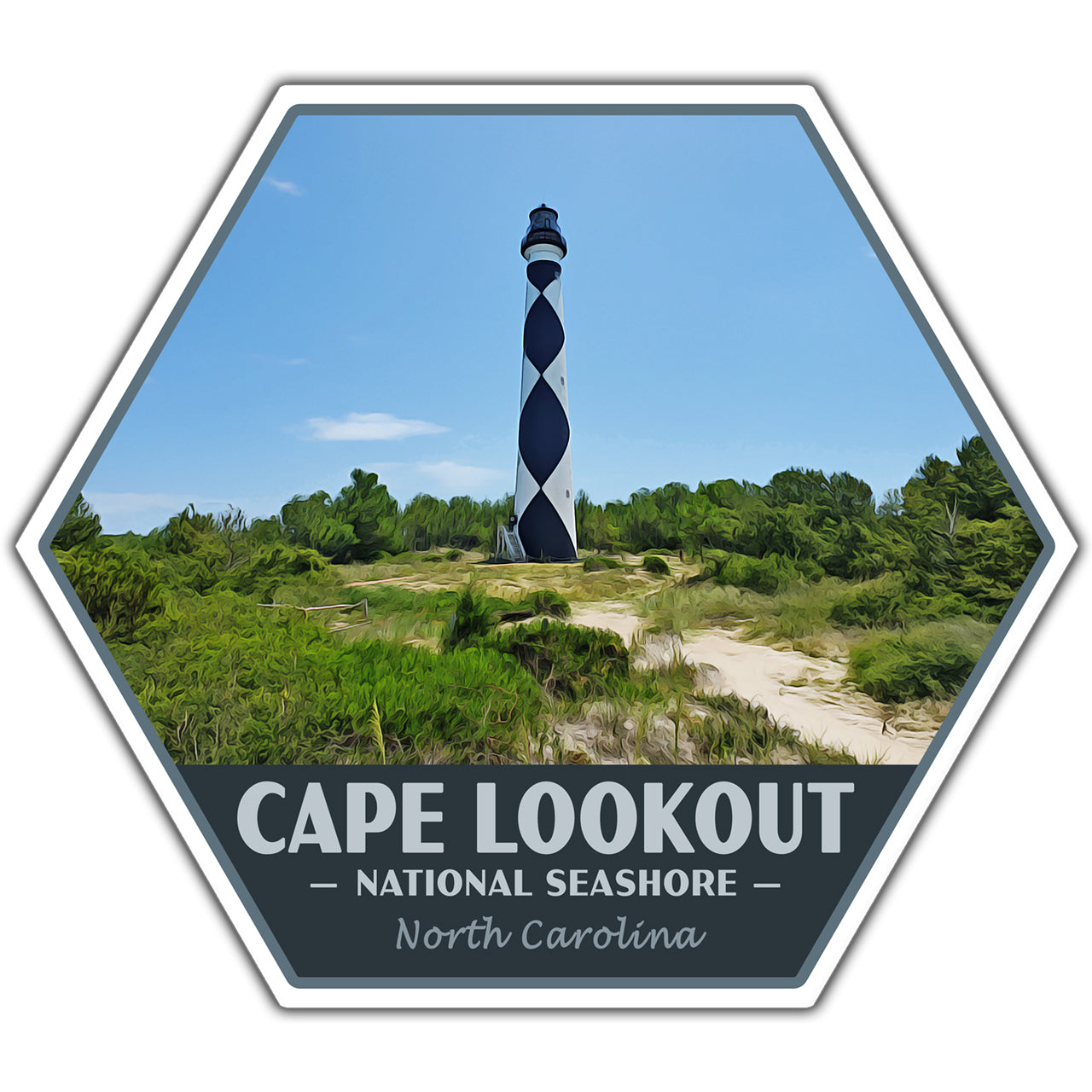 Cape Lookout national seashore sticker