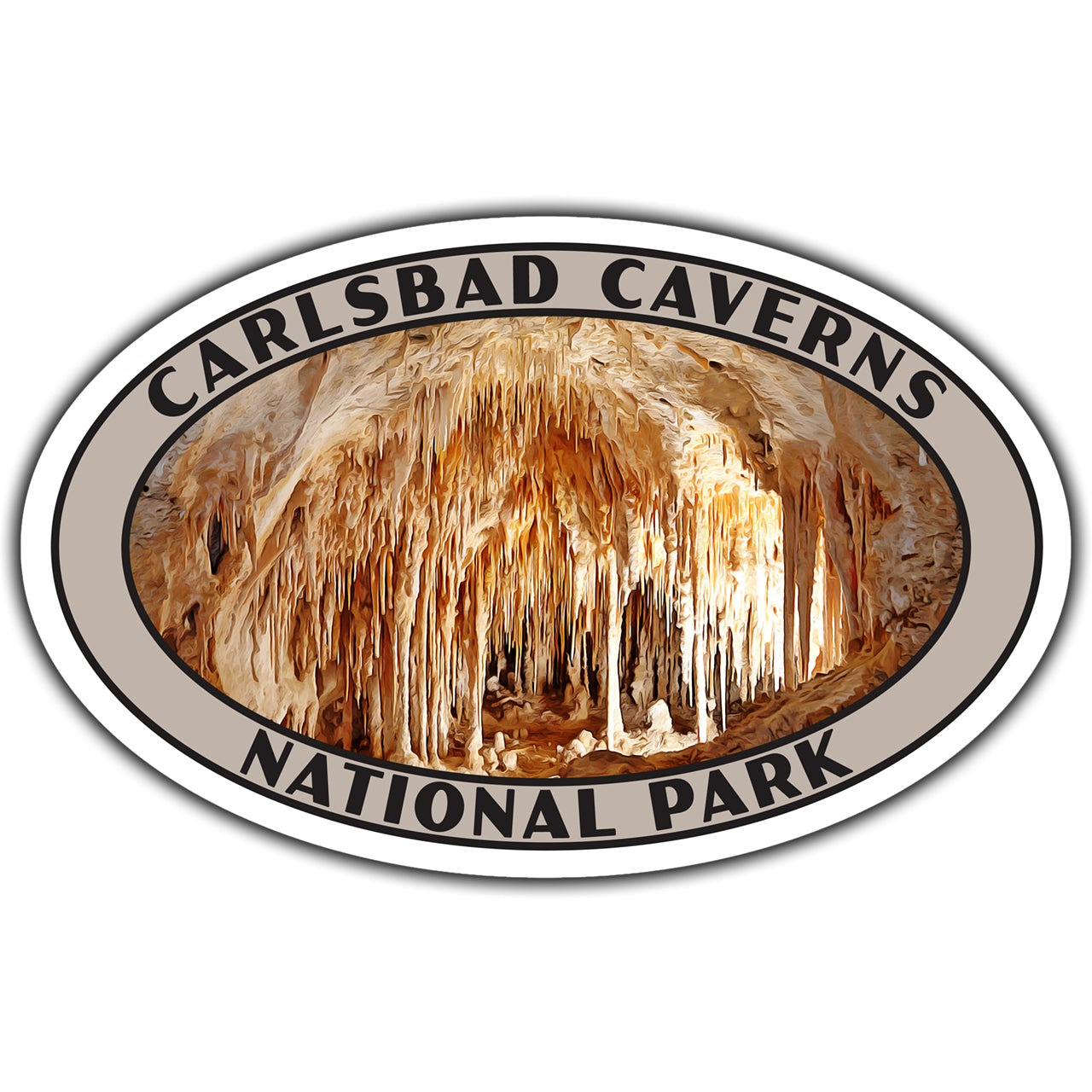 carlsbad caverns national park sticker
