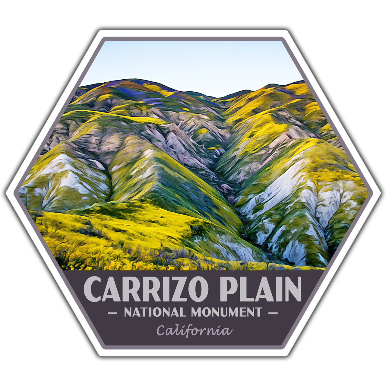 carizzo plain national monument sticker