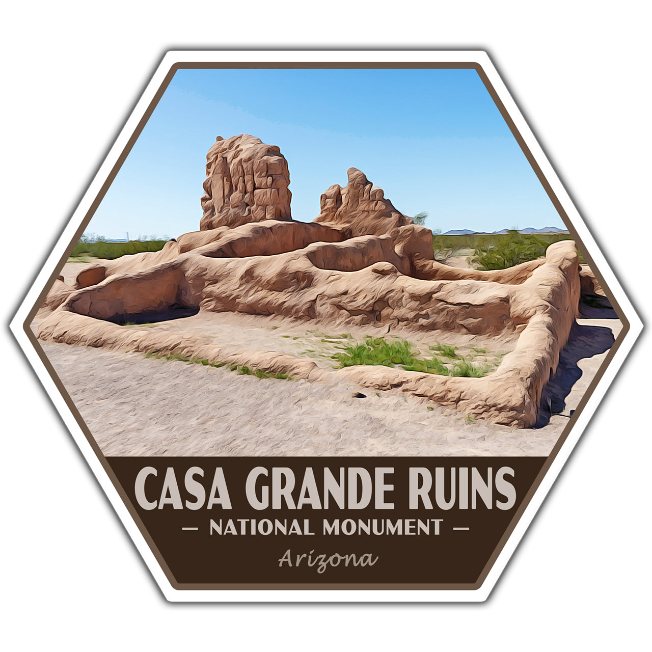 Casa Grande Ruins national monument sticker