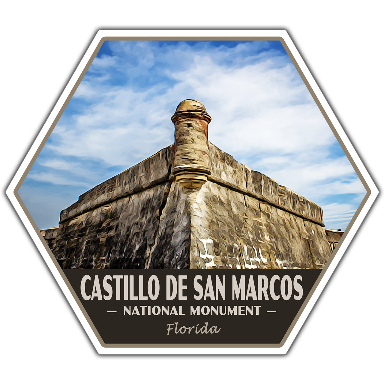 Castillo de San Marcos national monument sticker