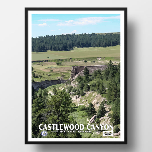 castlewood canyon state park poster