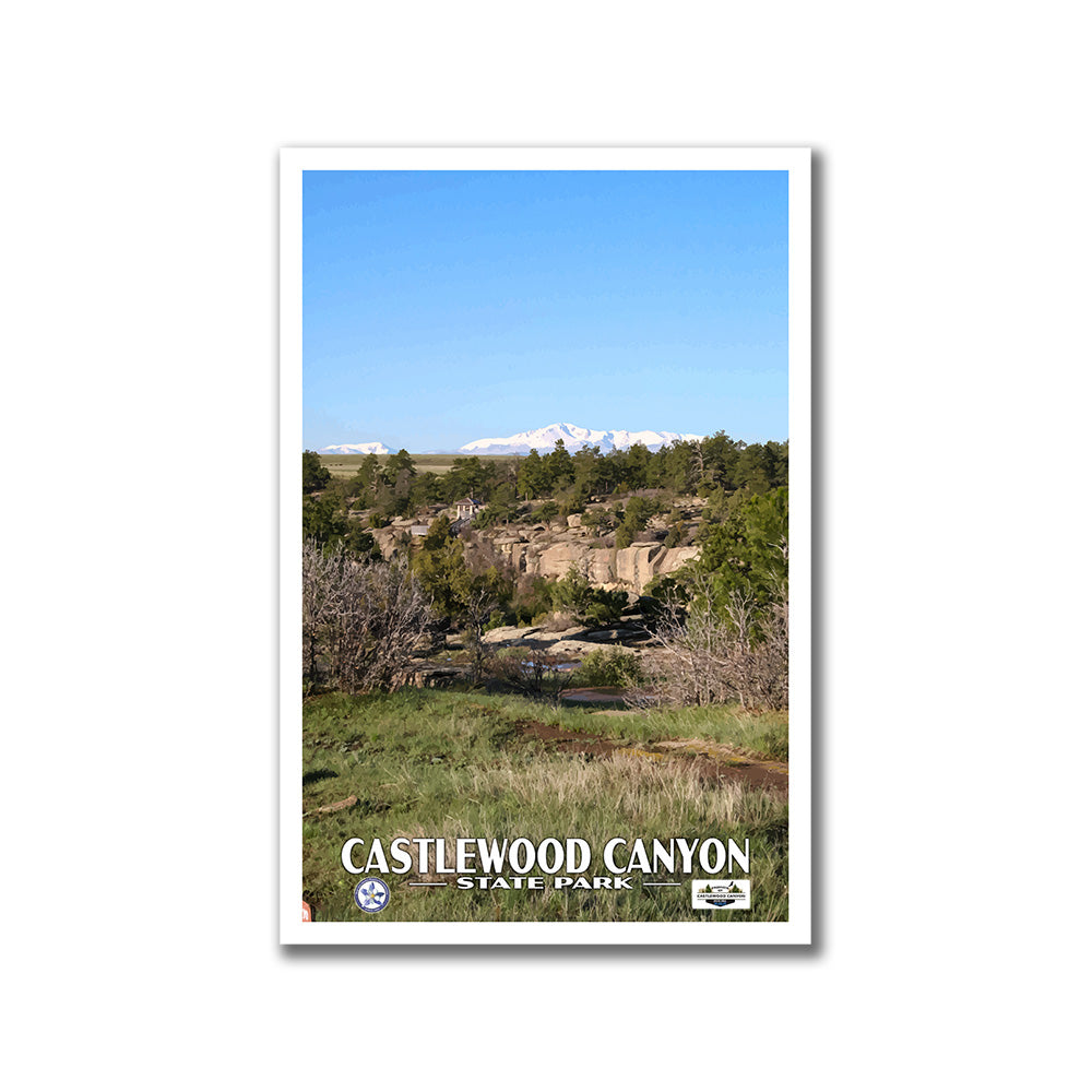 Castlewood Canyon State Park Poster - WPA (Mountain View) - CPF / FOCCSP