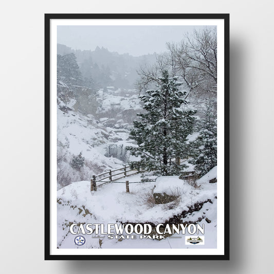 castlwood canyon state park poster