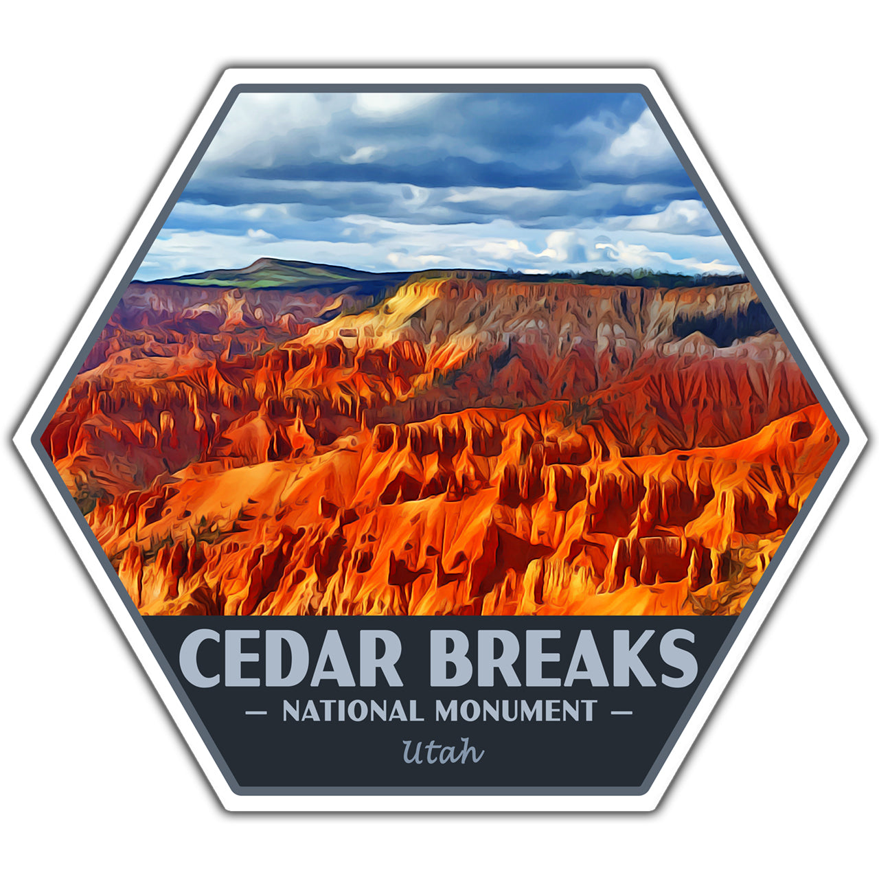 Cedar Breaks national monument sticker