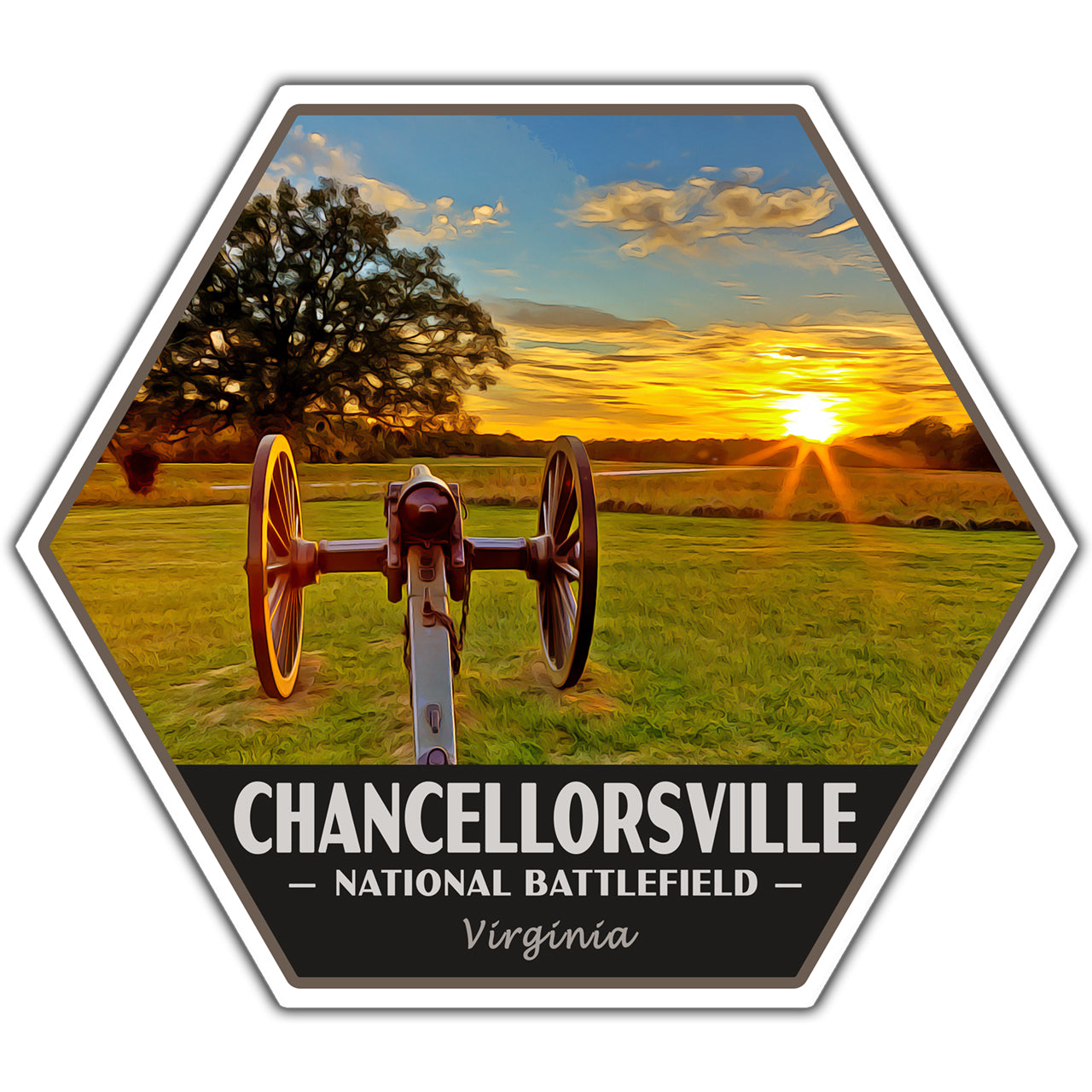 Chancellorsville national battlefield sticker