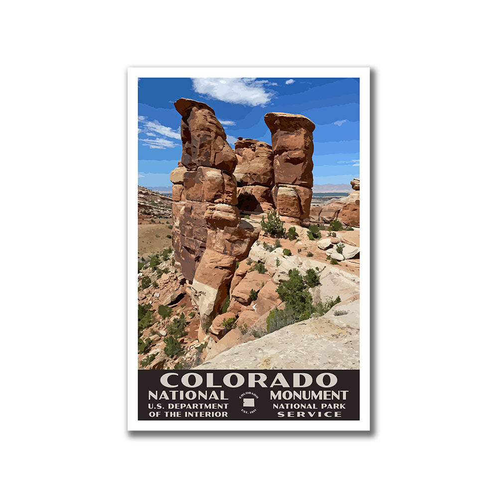 Colorado National Monument Poster-WPA (Devils Kitchen)