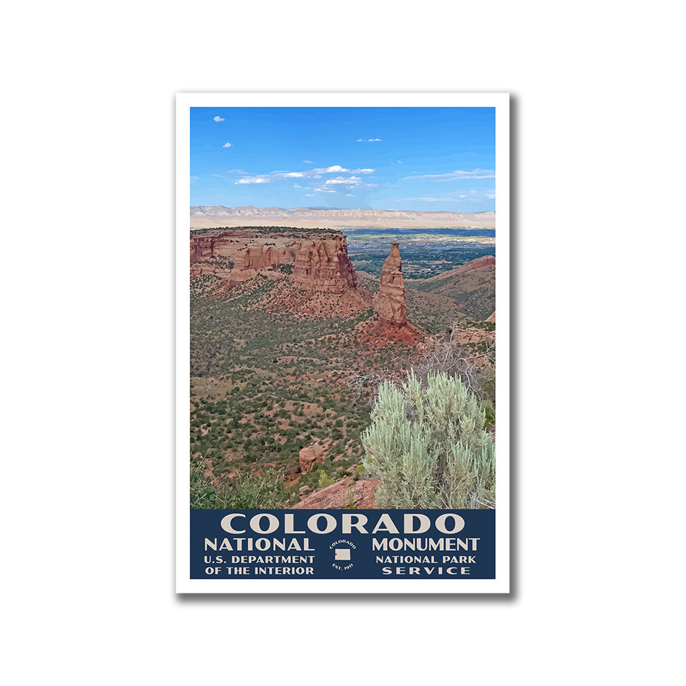 Colorado National Monument Poster-WPA (Independence Monument)