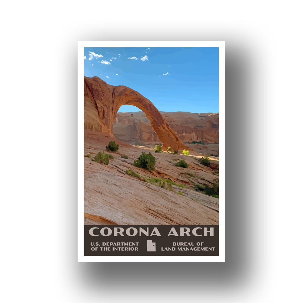 Corona Arch Poster-WPA (Corona Arch) (Utah State)