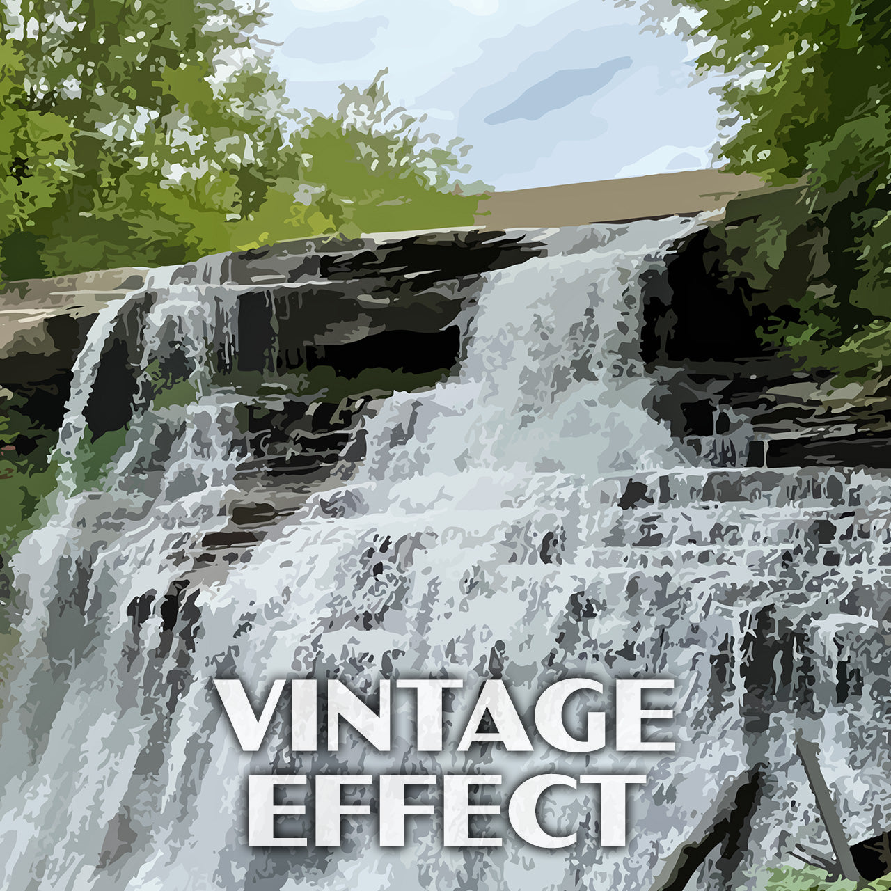 Cuyahoga Valley National Park Poster-WPA (Brandywine Falls2)