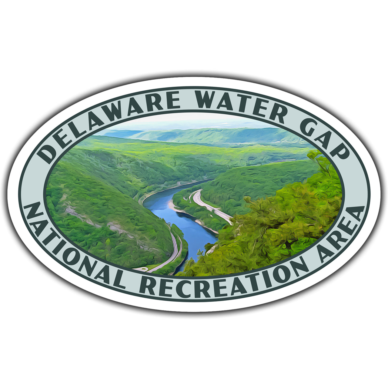 Delaware Water Gap National Recreation Area Sticker (Mount Tammany)