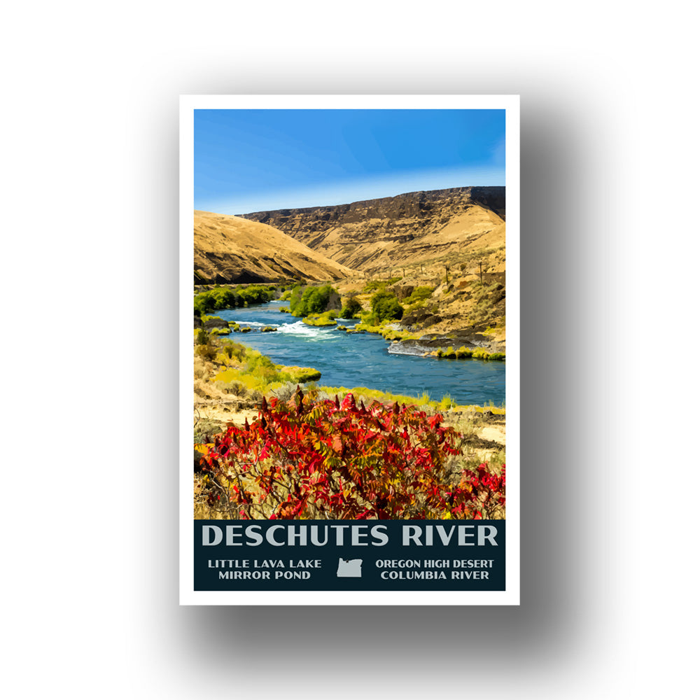 Deschutes River Poster-WPA (Fall) (Oregon State)