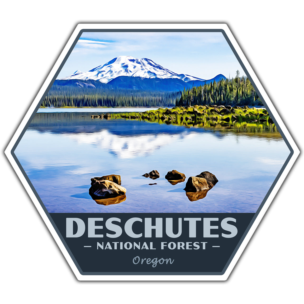 Deschutes national forest sticker