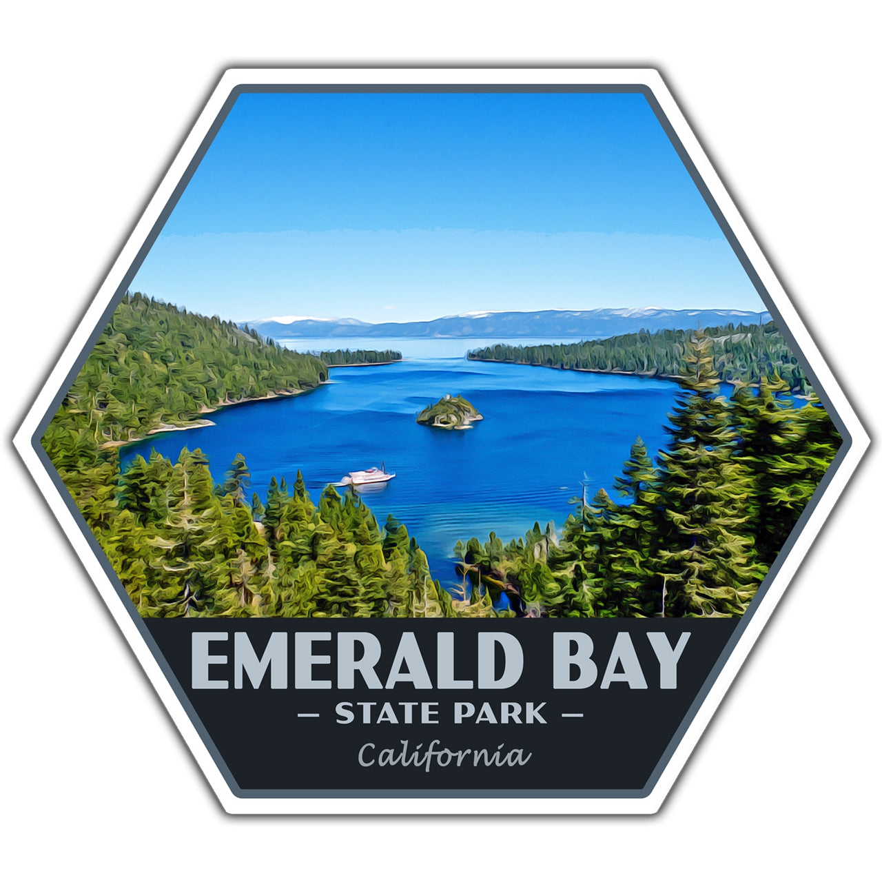Emerald Bay state park sticker