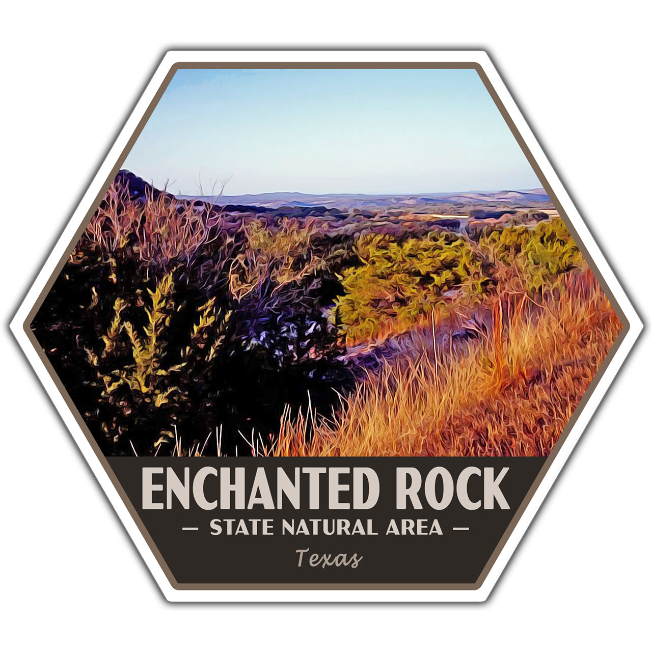 Enchanted Rock state natural area sticker
