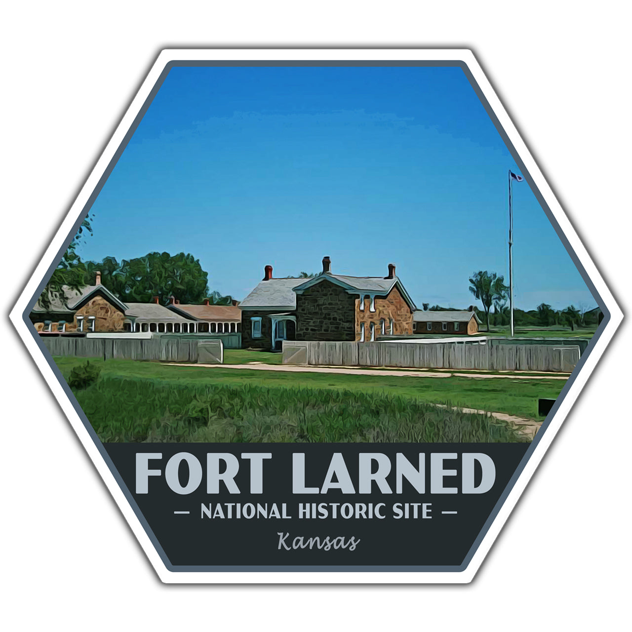Fort Larned national historic site sticker