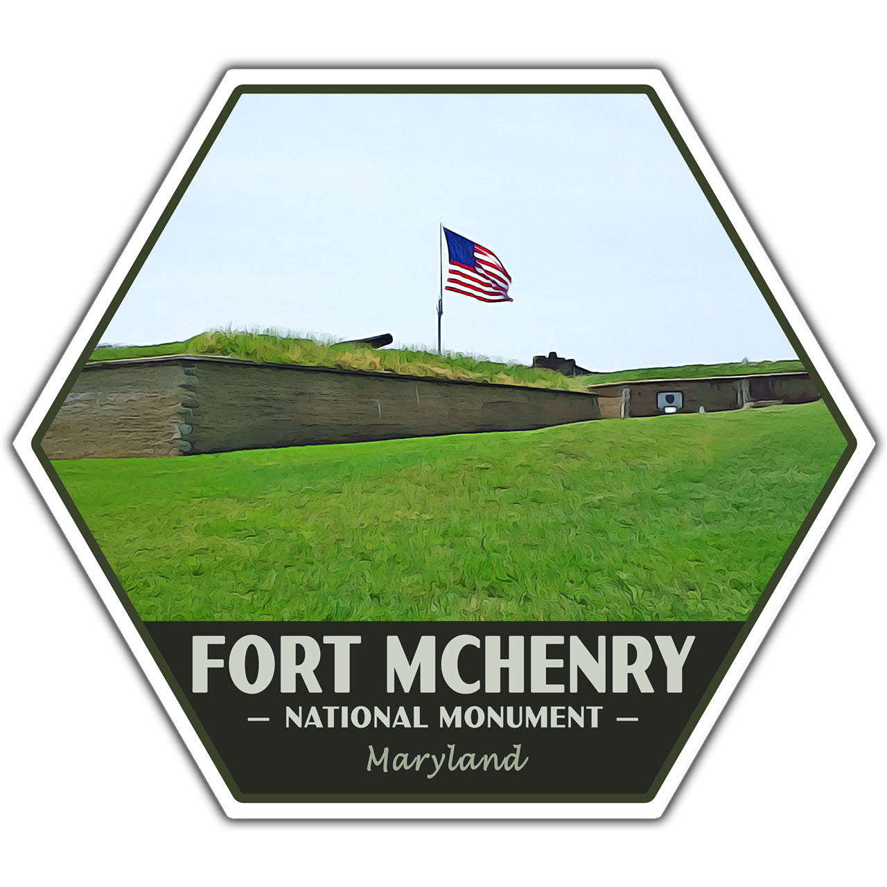 Fort McHenry national monument sticker
