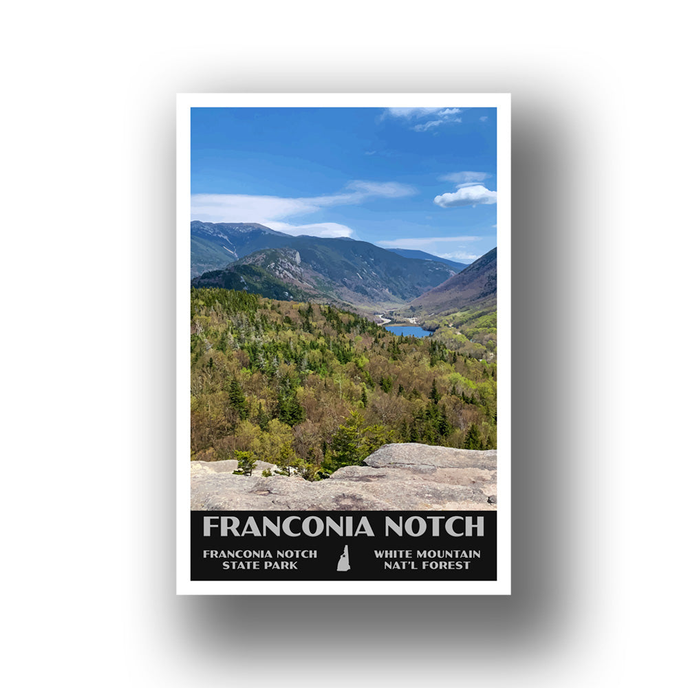 Franconia Notch Poster-WPA (Artists Bluff) (New Hampshire State)