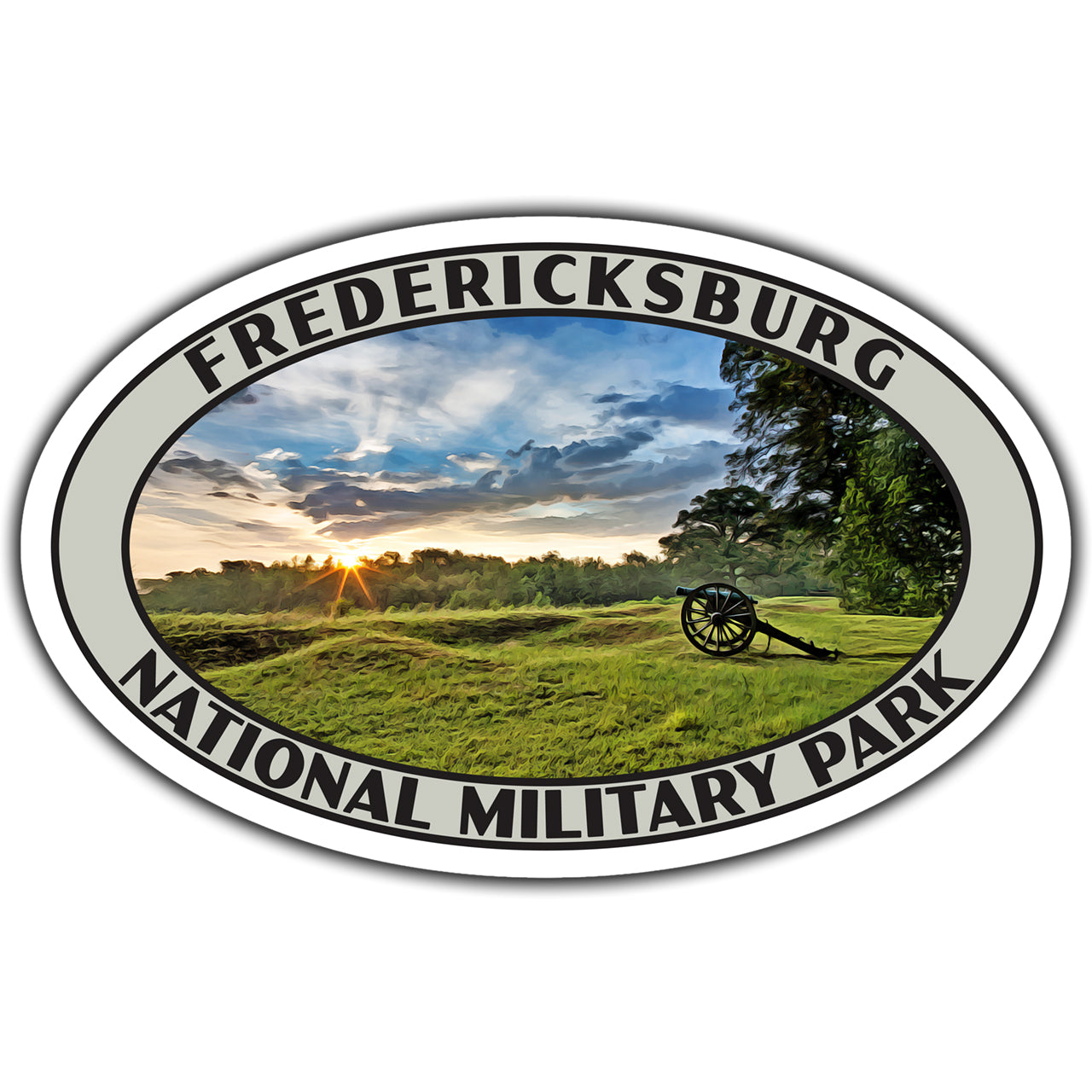 Fredericksburg national military park sticker