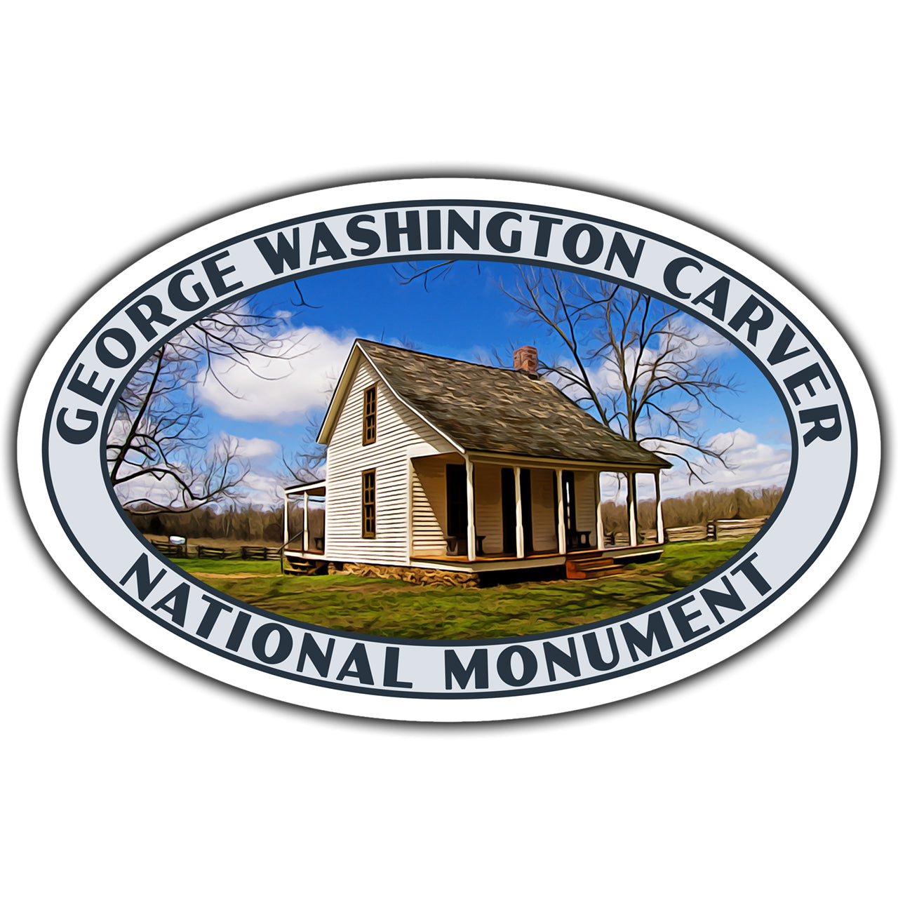 George Washington Caver national monument sticker