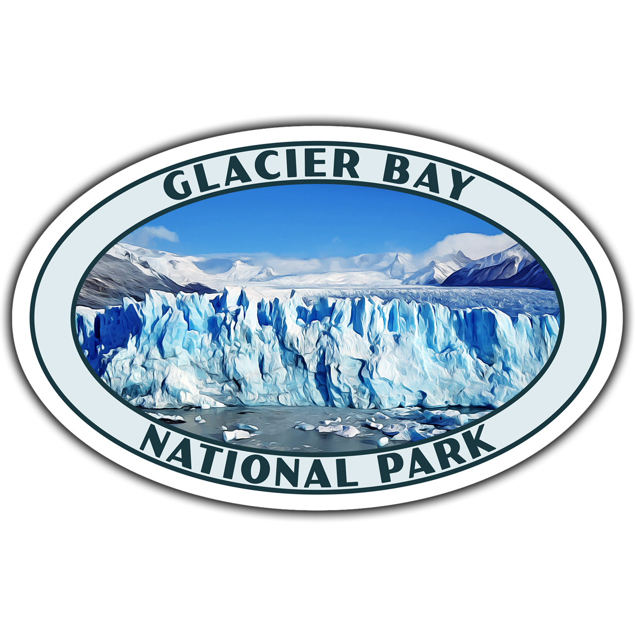glacier bay national park sticker
