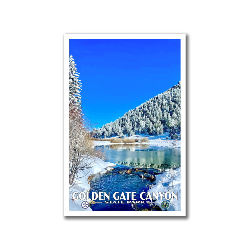 Golden Gate Canyon State Park Poster - WPA (Winter) - CPF / GGCSP
