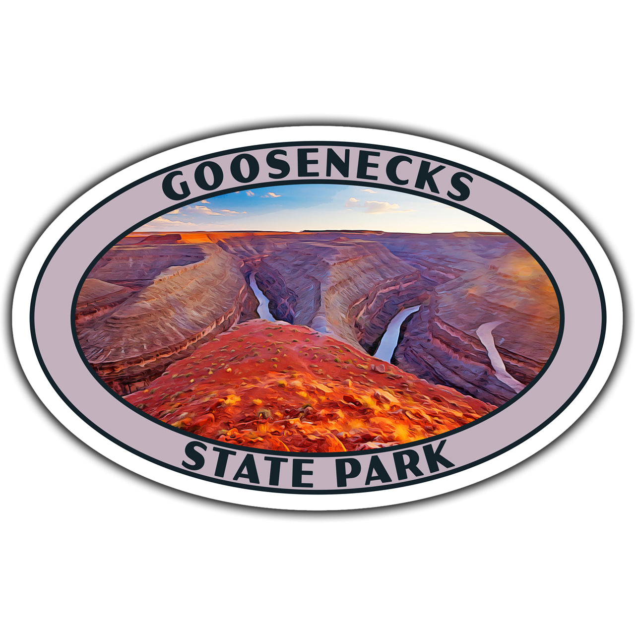 Goosenecks state park sticker