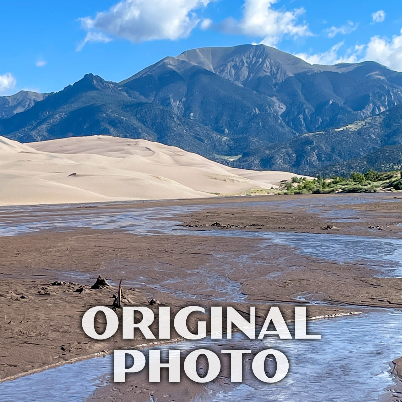 Great Sand Dunes National Park Poster-WPA (Medano Creek)