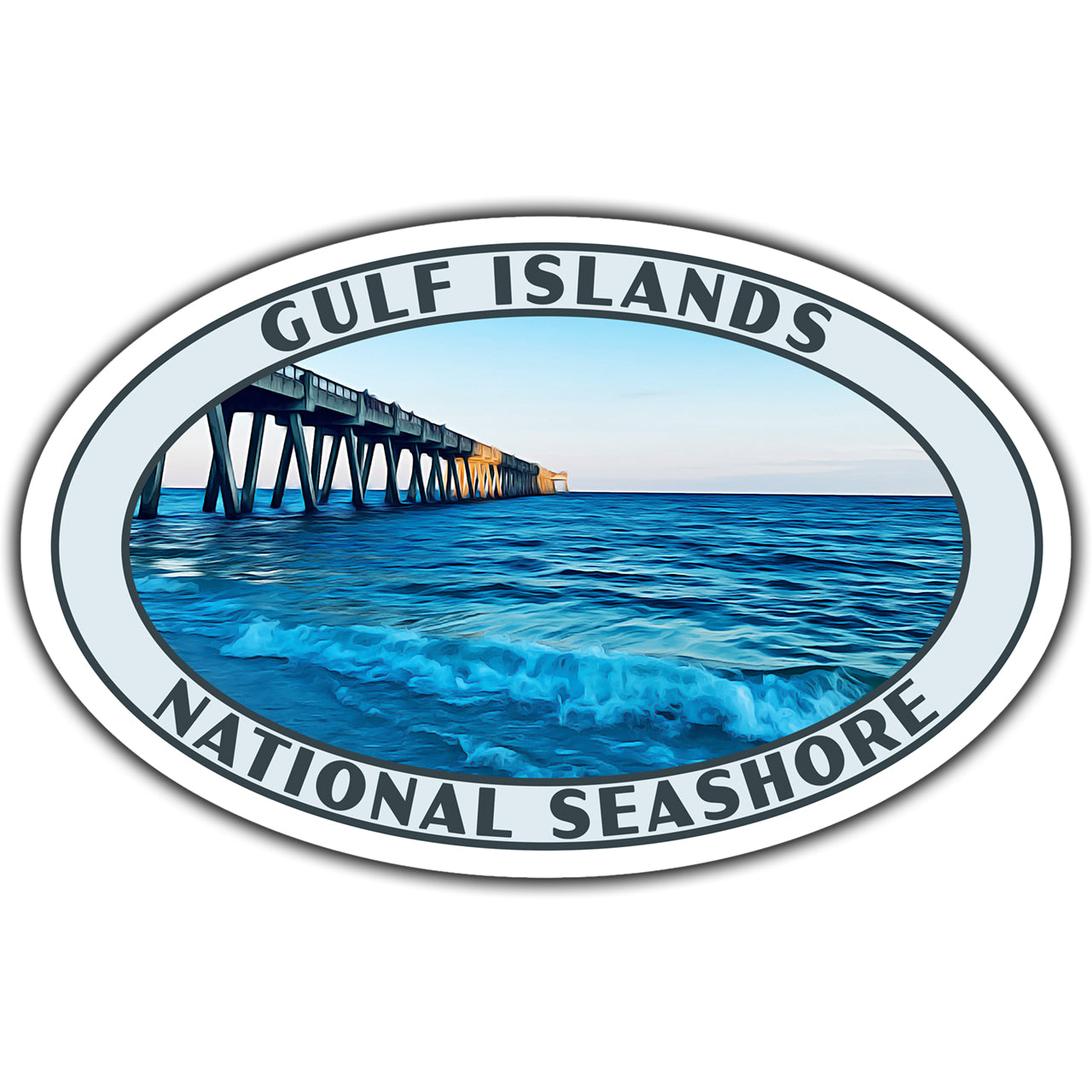Gulf Islands national seashore sticker