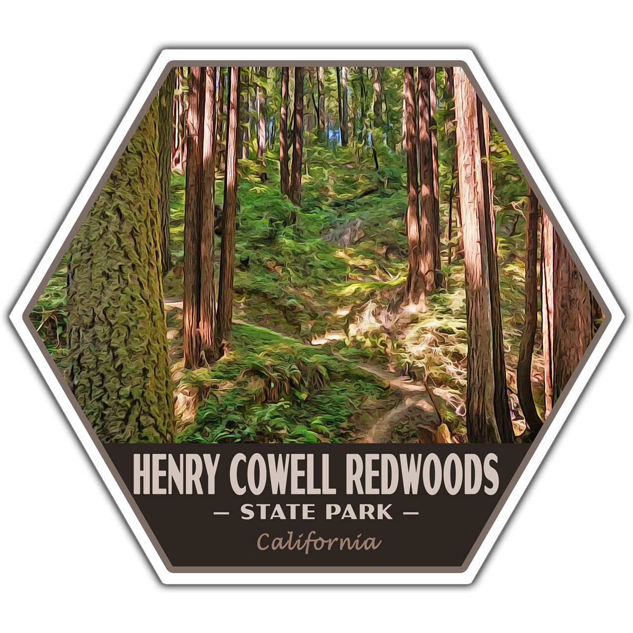 Henry Cowell Redwoods state park sticker