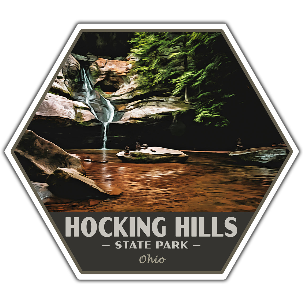 hocking hills state park sticker