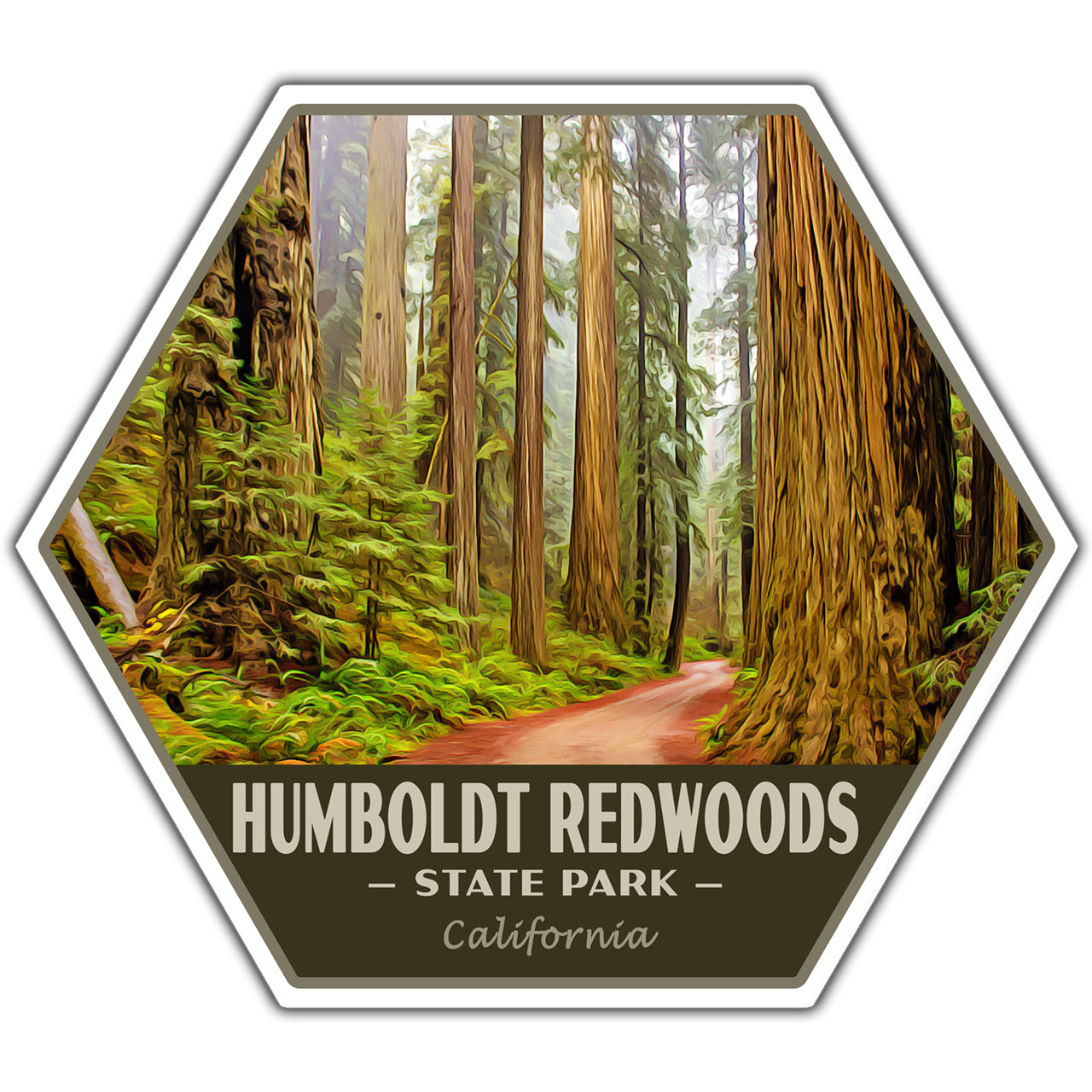 Humboldt Redwoods state park sticker