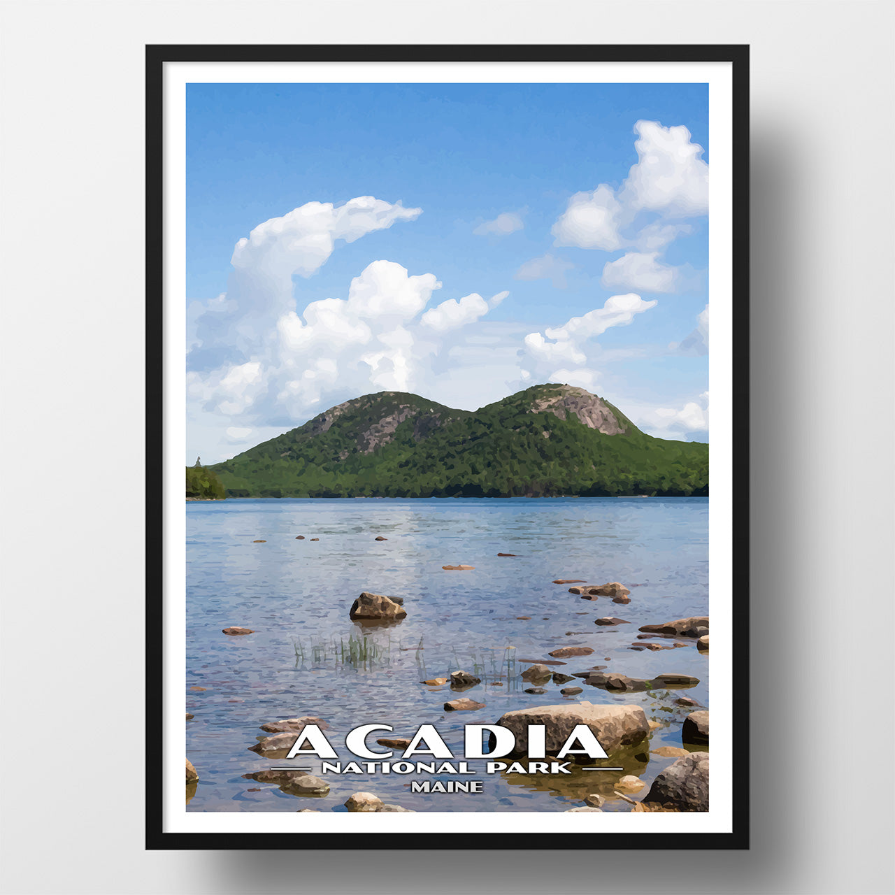 Acadia National Park Poster - WPA (Jordan Pond)
