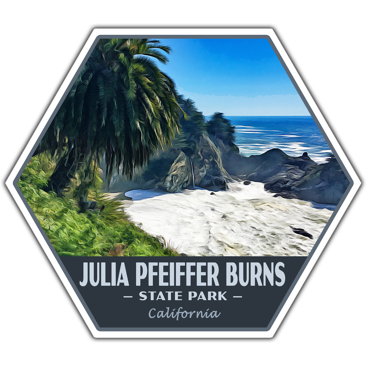 Julia Pfieffer Burns state park sticker