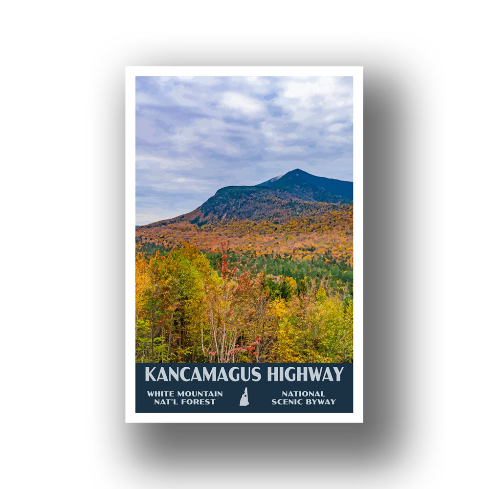 Kancamagus Highway Poster-WPA (Fall) (New Hampshire State)