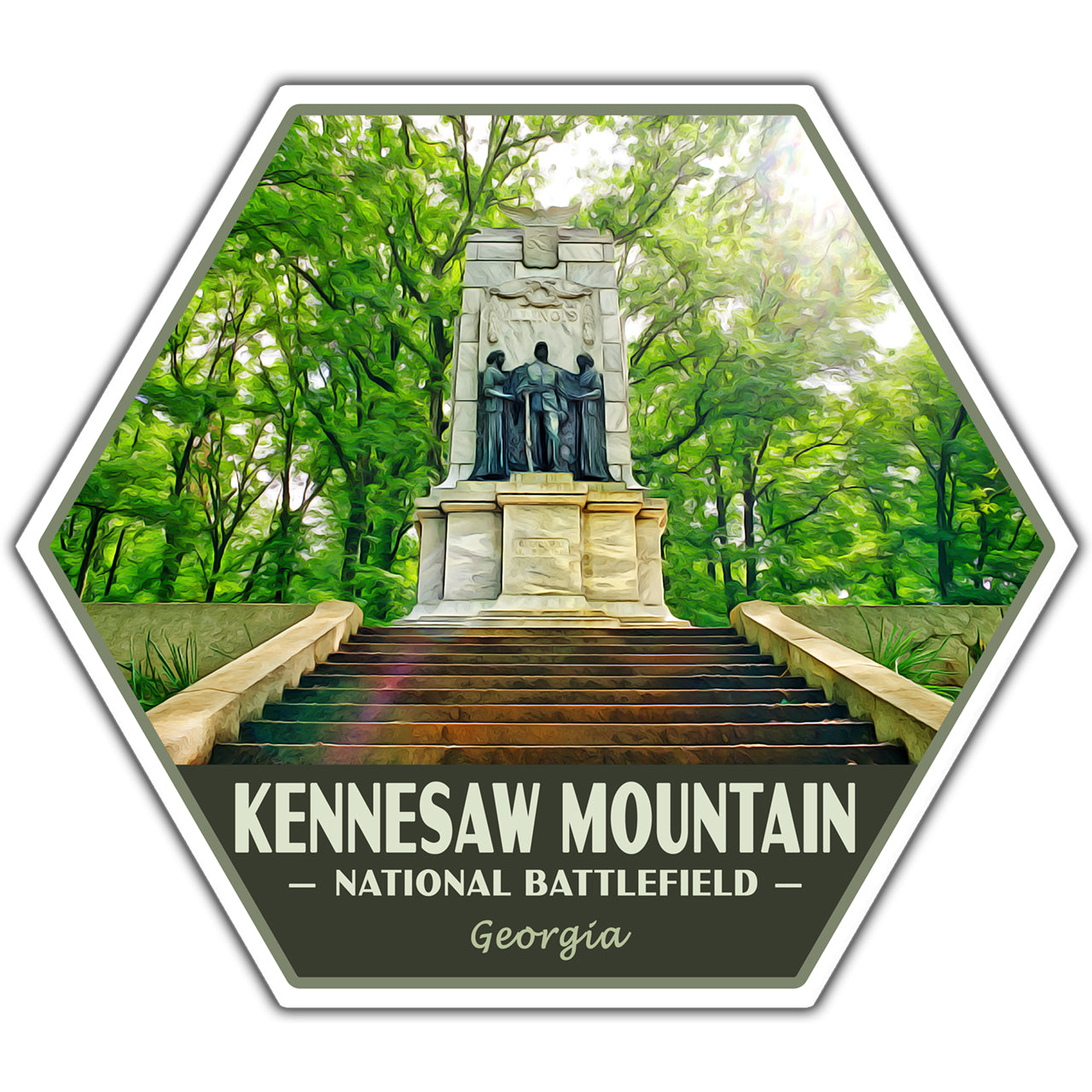 Kennesaw Mountain national battlefield sticker